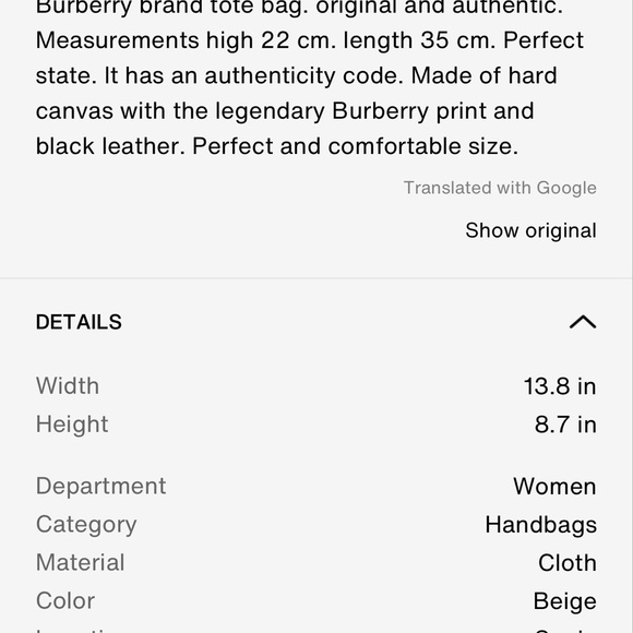 BURBERRY HANDBAG 😊😊 💯 % - Picture 3 of 16